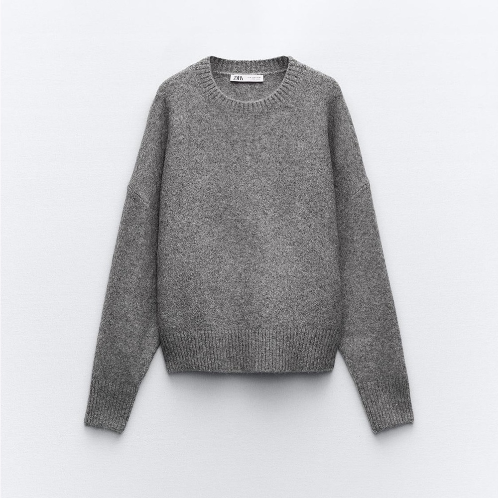 Zara Wool Grey Sweater S Size